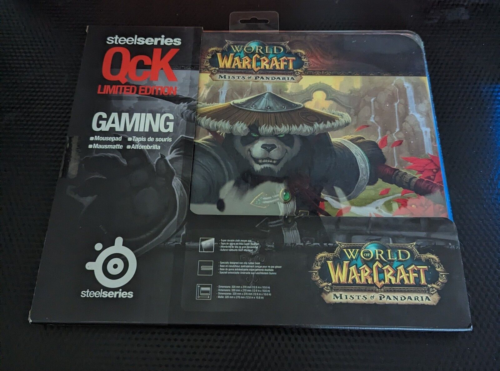 SteelSeries QcK World Of Warcraft Mists Of Pandaria Gaming Mousepad Brand New