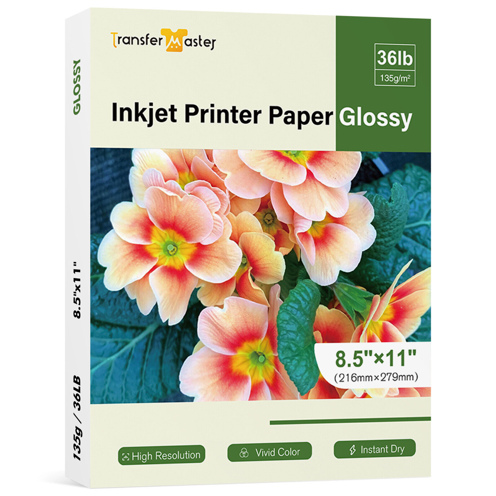 Lot 150-300 Sheet Thin Glossy Photo Paper 8.5x11 36lb Inkjet Printer Flyer Paper
