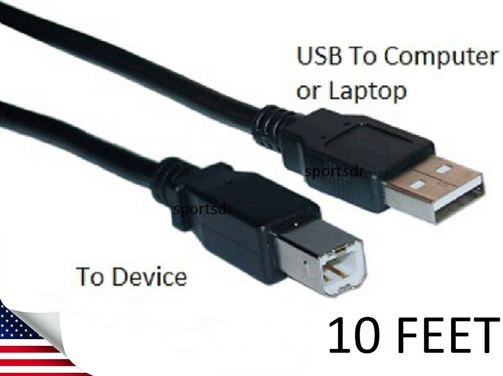 USB PC Data Sync Cord Cable for Neat Receipts Scanner Neatdesk ND-1000 Printer