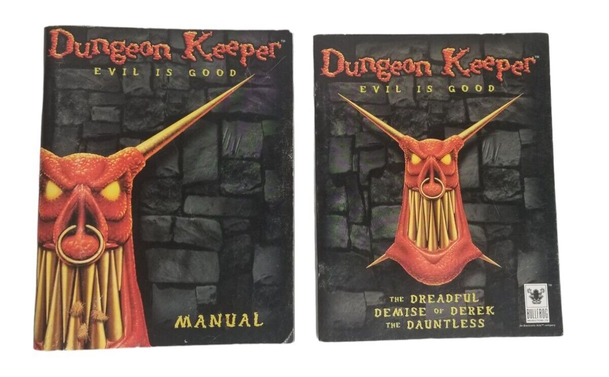 Dungeon Keeper Evil Is Good MANUAL ONLY RARE HTF