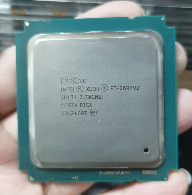 2pcs Intel Xeon E5-2697 V2 CPU 2.7GHz 12-Core Processors SR171 Dual-CPU