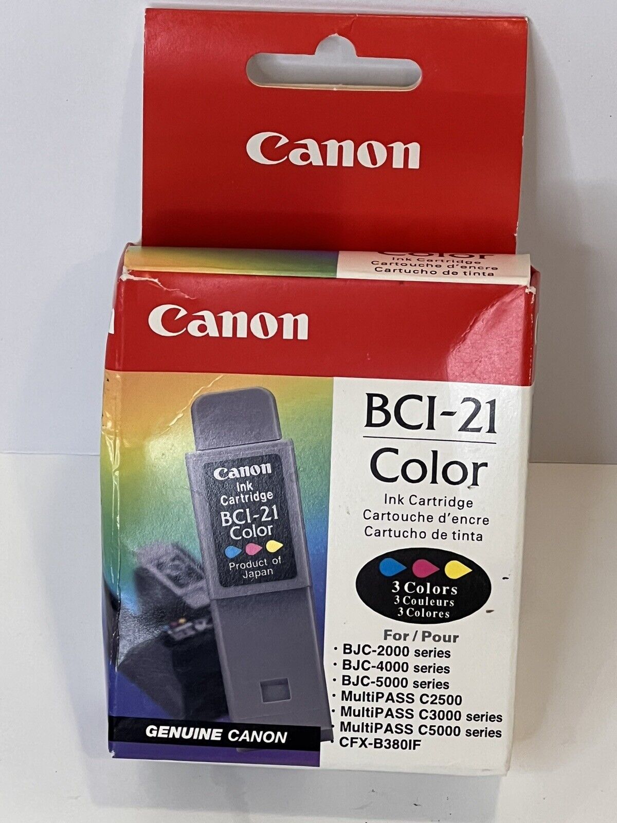 CANON BCI-21 Color Printer Cartridge New In Box