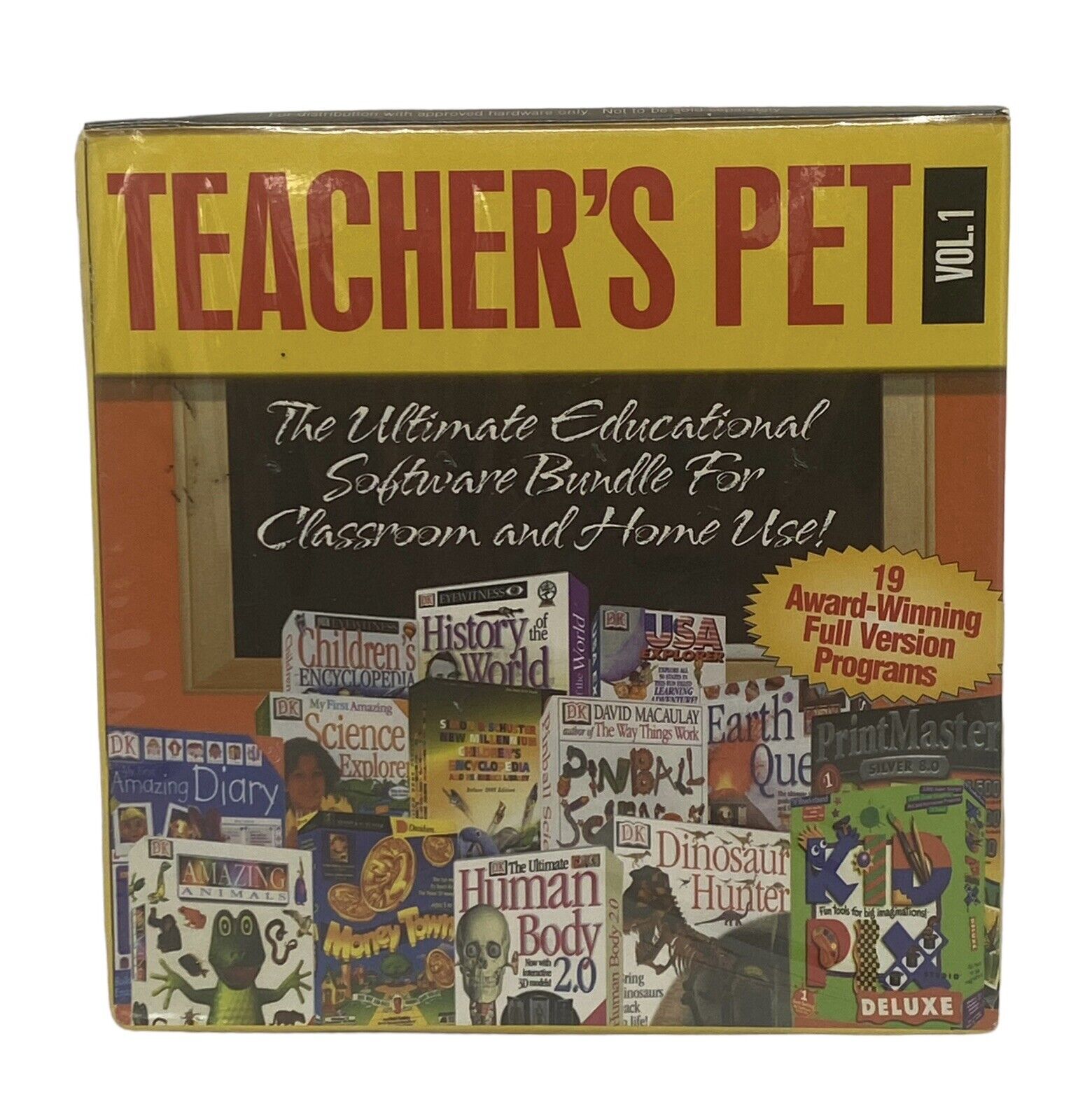 TEACHER'S PET VOL. 1: EDU. Software Bundle Classroom &  Home Use New Kids Family