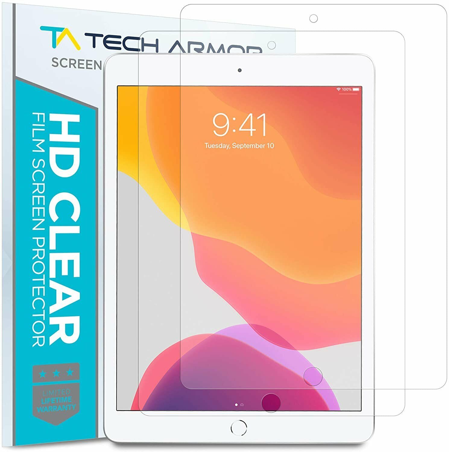 Tech Armor Anti-Glare Film Screen Protector for iPad 10.2 inch (2021) [2-Pack]