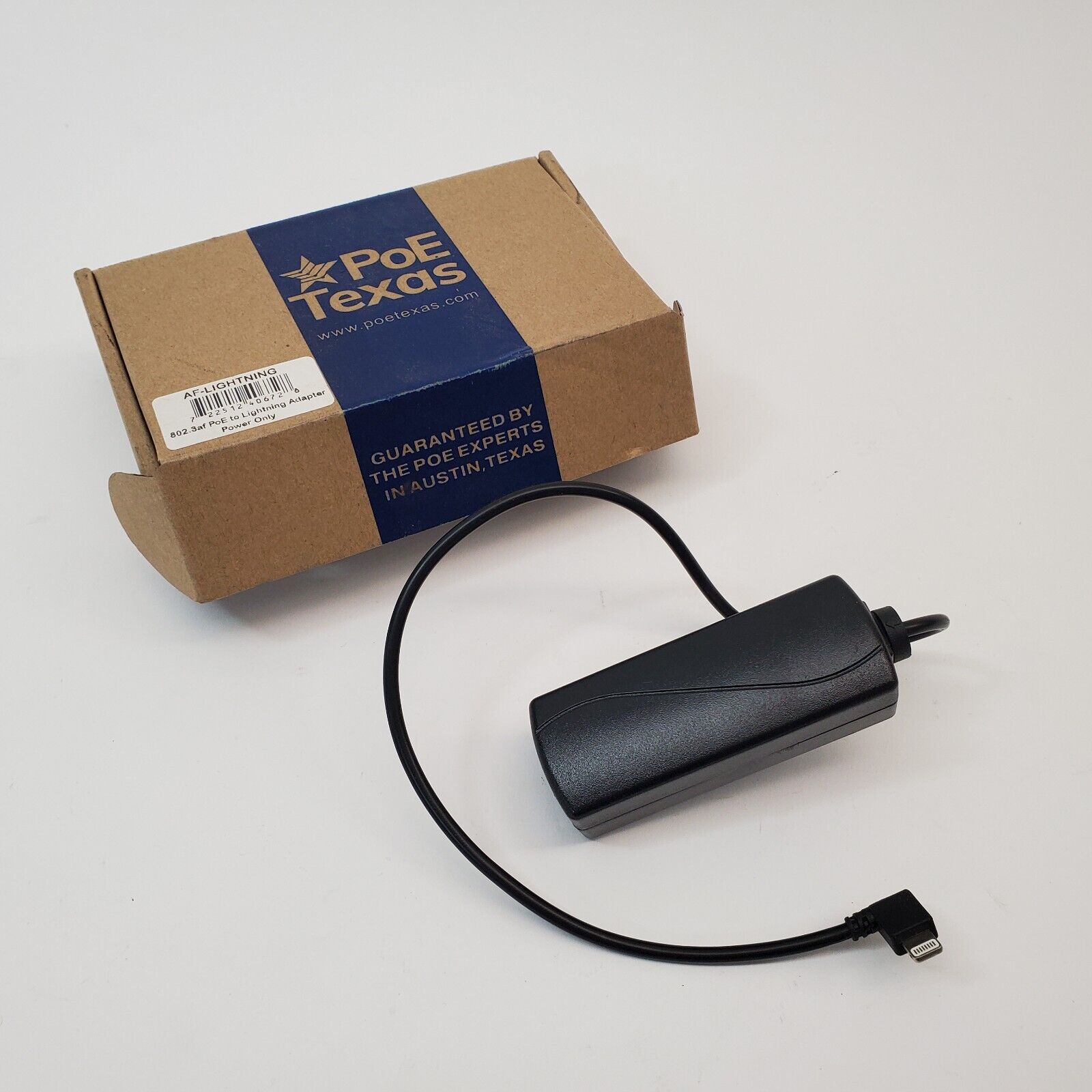 POE Texas AF-Lightning Adapter for Power/Data (PoE to Lightning Power Only) NEW