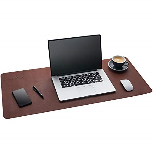 Gallaway Leather Desk Pad - 36 X 17 Inch Desk Mat Accessories for Women Men Desk