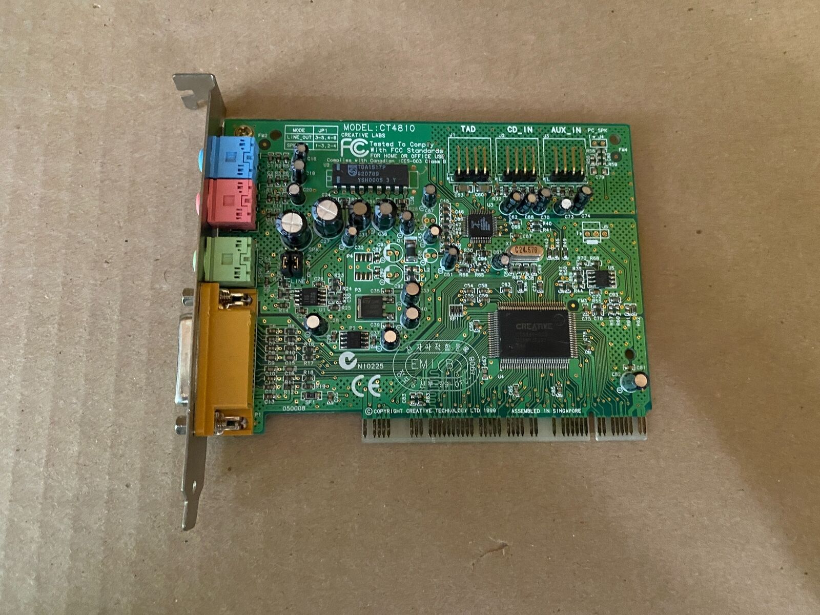 CREATIVE LABS SOUND BLASTER CT4810 PCI SOUND CARD F7-2(3)