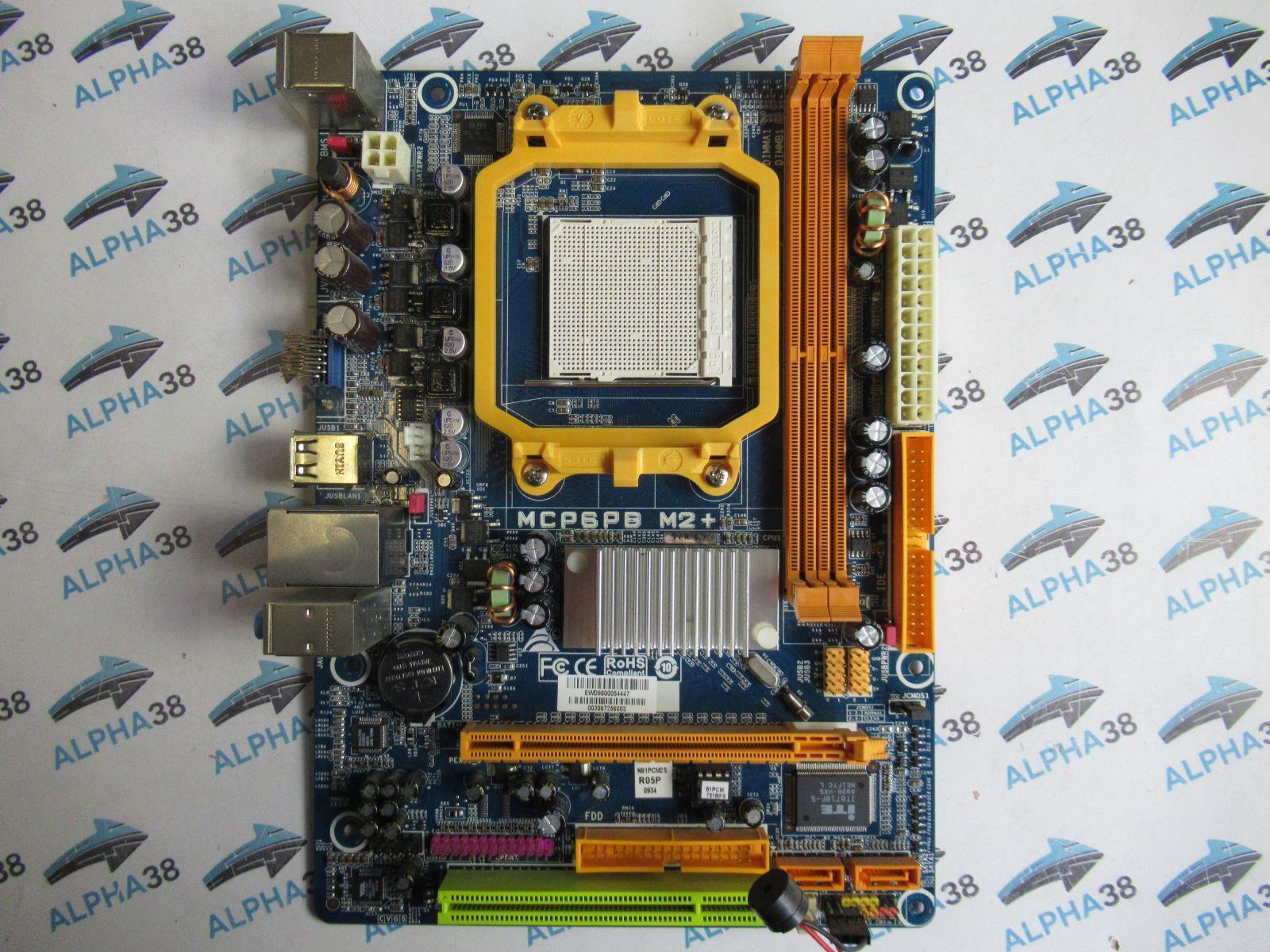 Biostar Mcp6pb M2 +6.3 Nvidia nforce430a 2x DDR2 RAM AM2 + Micro ATX Motherboard