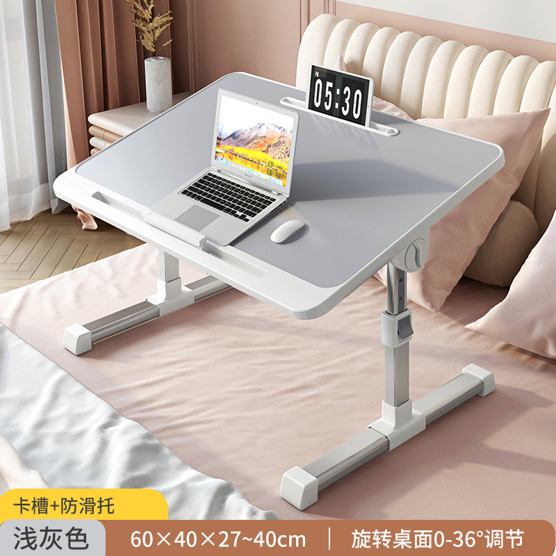 Portable Folding Laptop Bed Table Tray Grey Eating Reading Writing Bed Desk Tray