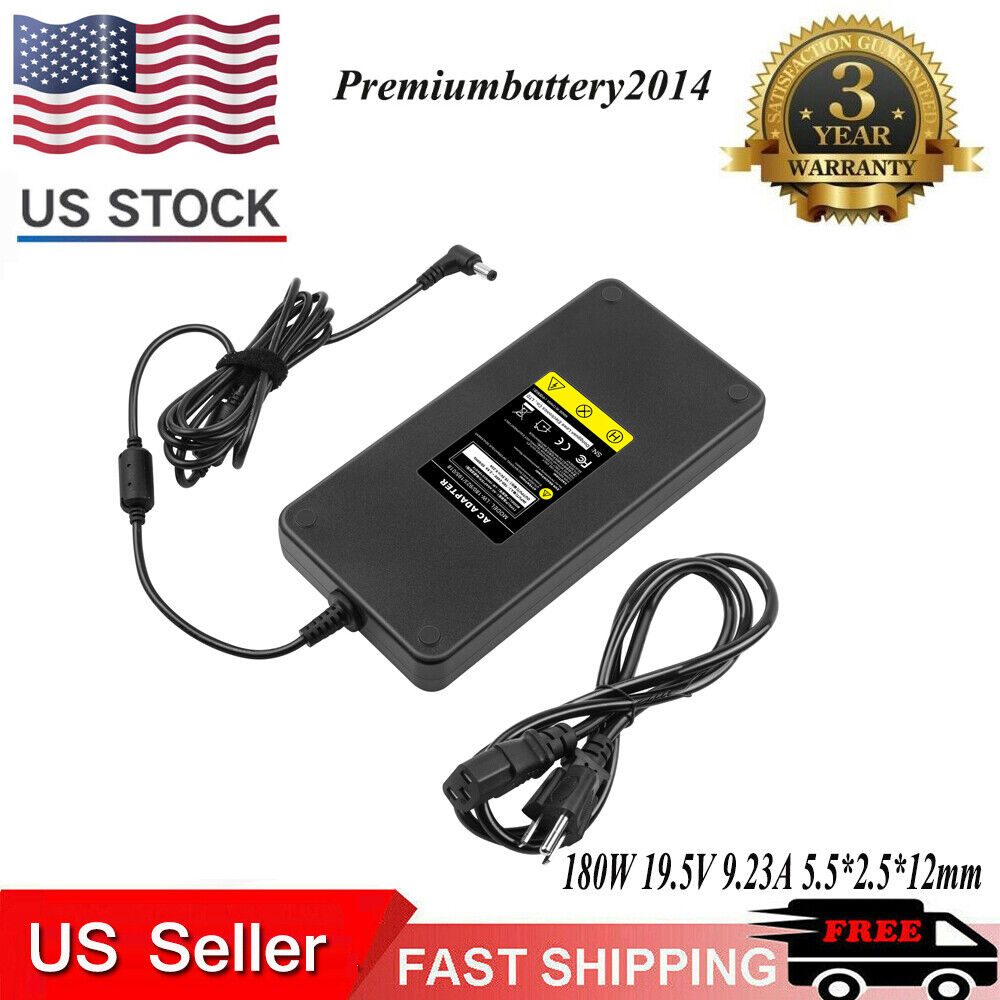  19.5V 9.23A AC Adapter Charger For  MSI GS65 GS63 GS75 GS70 GT70 Power Supply