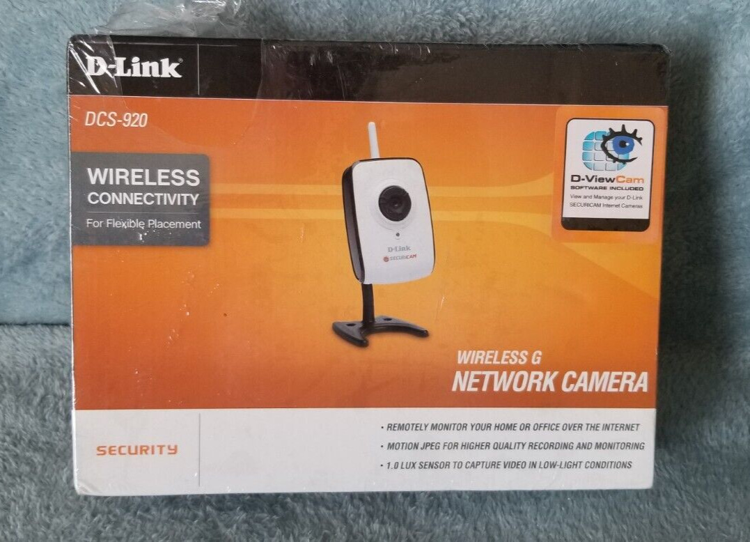 D-Link DCS-920 Wireless-G Internet Camera - NEW Sealed