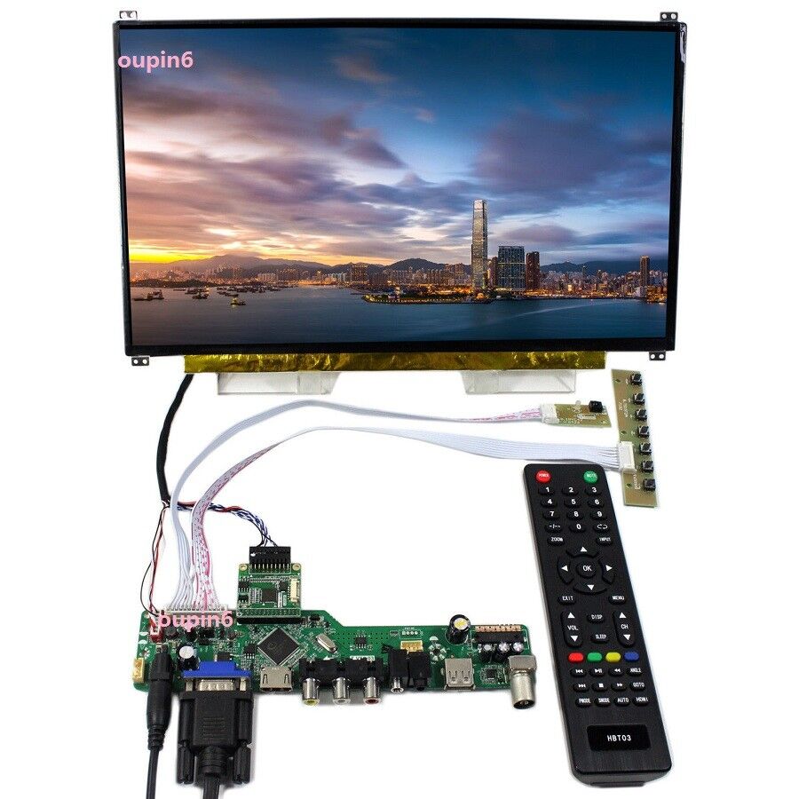 TV HDMI VGA CVBS USB LCD eDP Controller kit DIY +13.3\