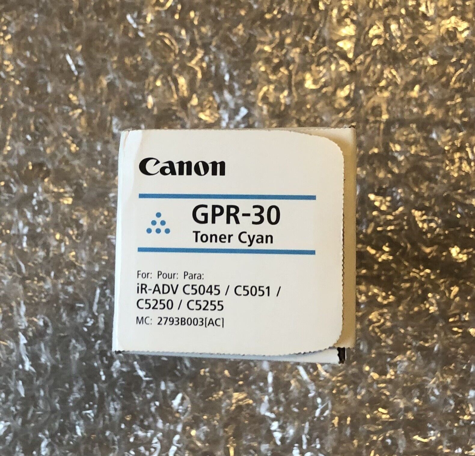 Canon GPR-30 Cyan Toner 2793B003(AC) NEW Genuine Factory Sealed