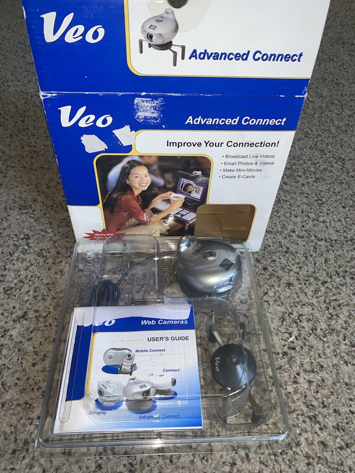 Vintage 1990's Veo Connect Web Camera-Webcam - New In Open Box -Easy Set Up