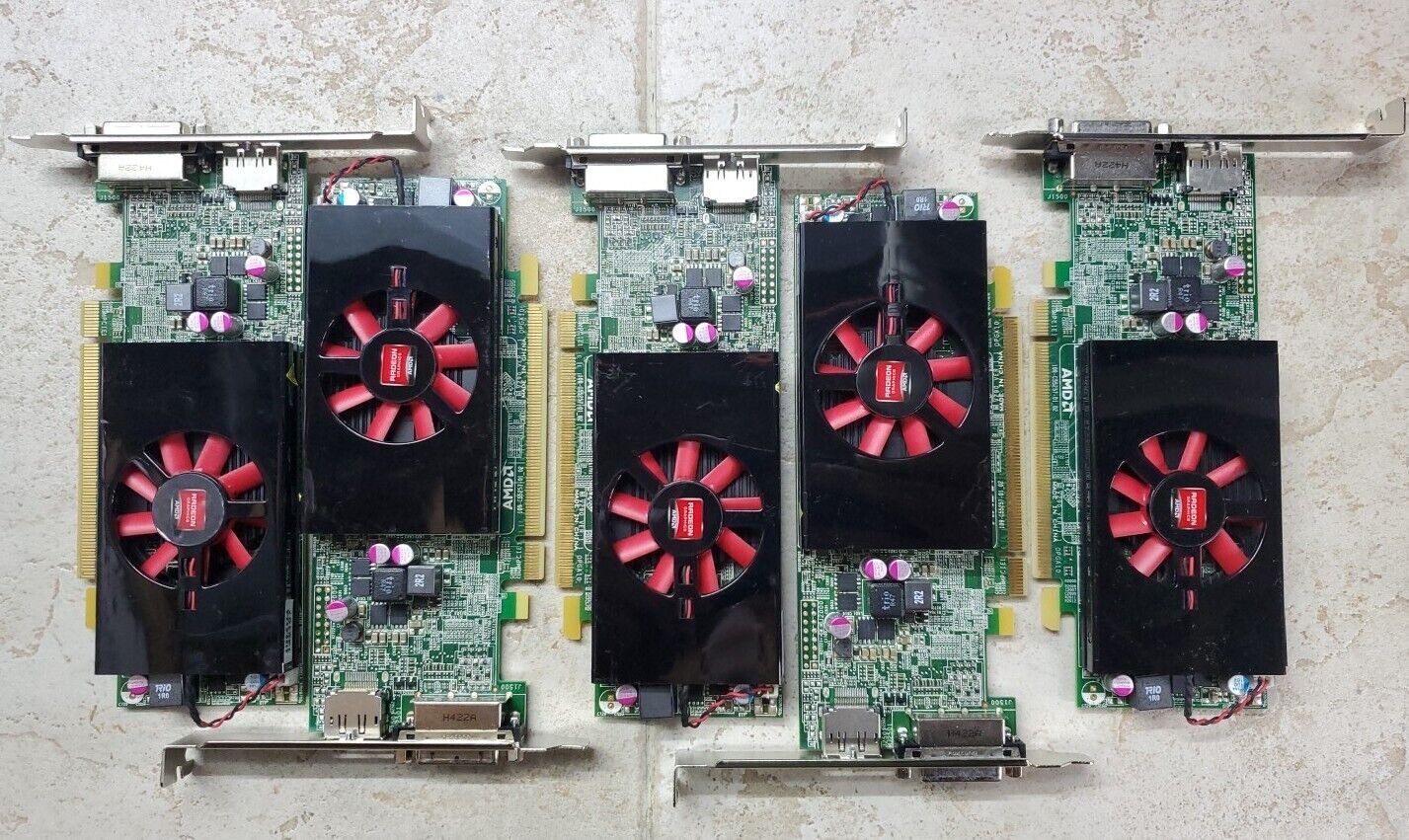 Lot Of 5x AMD Radeon HD 8570 CN-08HW0R 1GB GDDR5 DVI Port PCIe x16 GPU