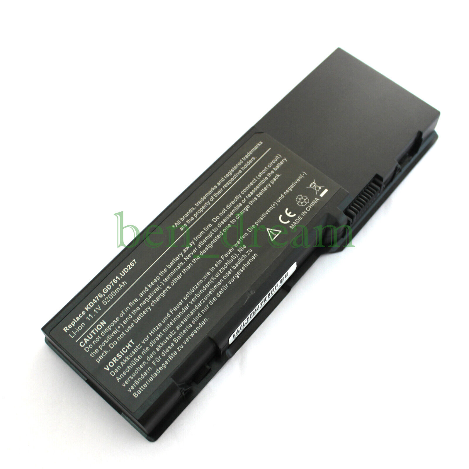 Battery for Dell Inspiron 1501 6400 E1505 Latitude 131L Vostro 1000 GD761 RD859
