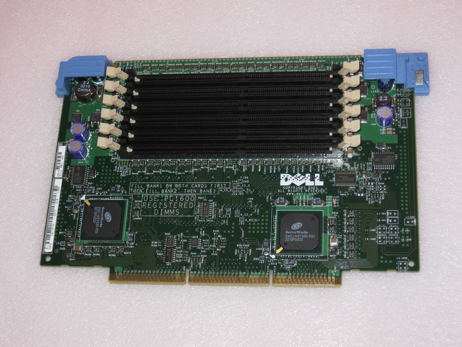 New Original Dell PowerEdge 4600 6600 6 Slot Memory RAM Expansion Board - 747JN