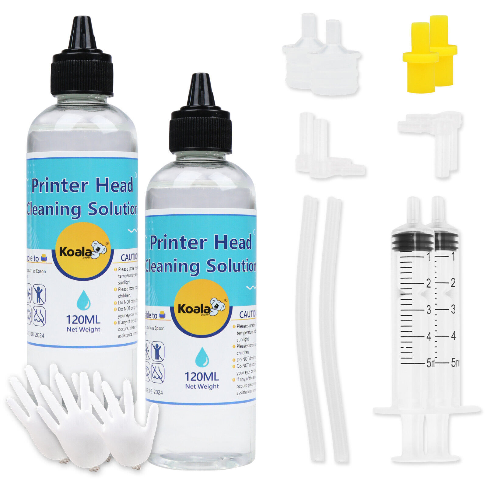 Epson Printer Head Cleaning Kit 240ML Cleaner Solution Flush HP Canon Brother