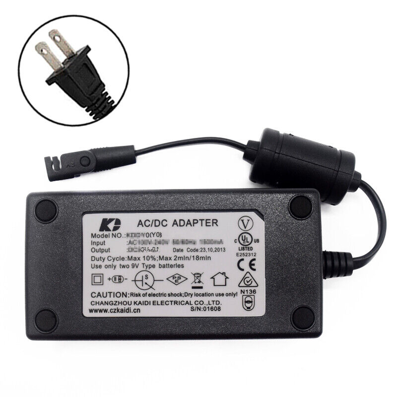Genuine KD Kaidi KDDY001B AC Adapter Power Charger for P/N: KDDY001 KDDY008