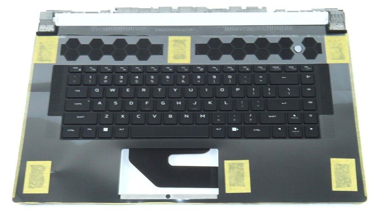 NEW Dell 346YC Alienware x17 R1 R2 US English Keyboard & Palmrest Assembly