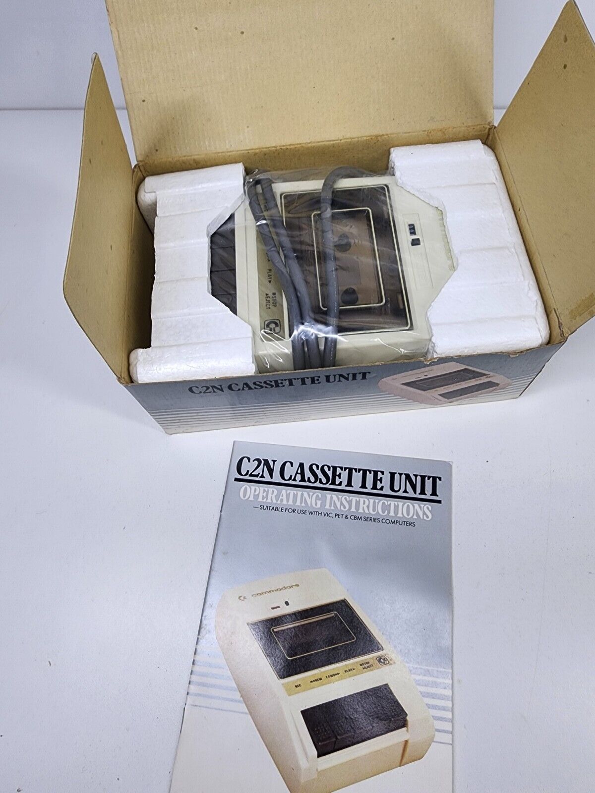 Vintage C2N Cassette Unit Commodore Computer Nice