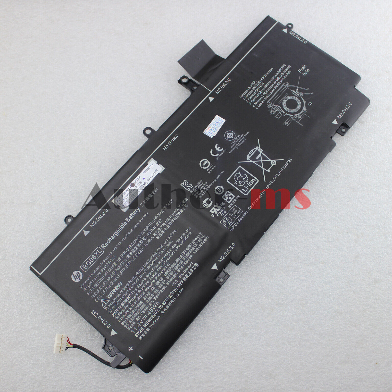 BG06XL Original Battery for HP EliteBook 1040 G3 HSTNN-IB6Z 804175-1C1 45Wh New