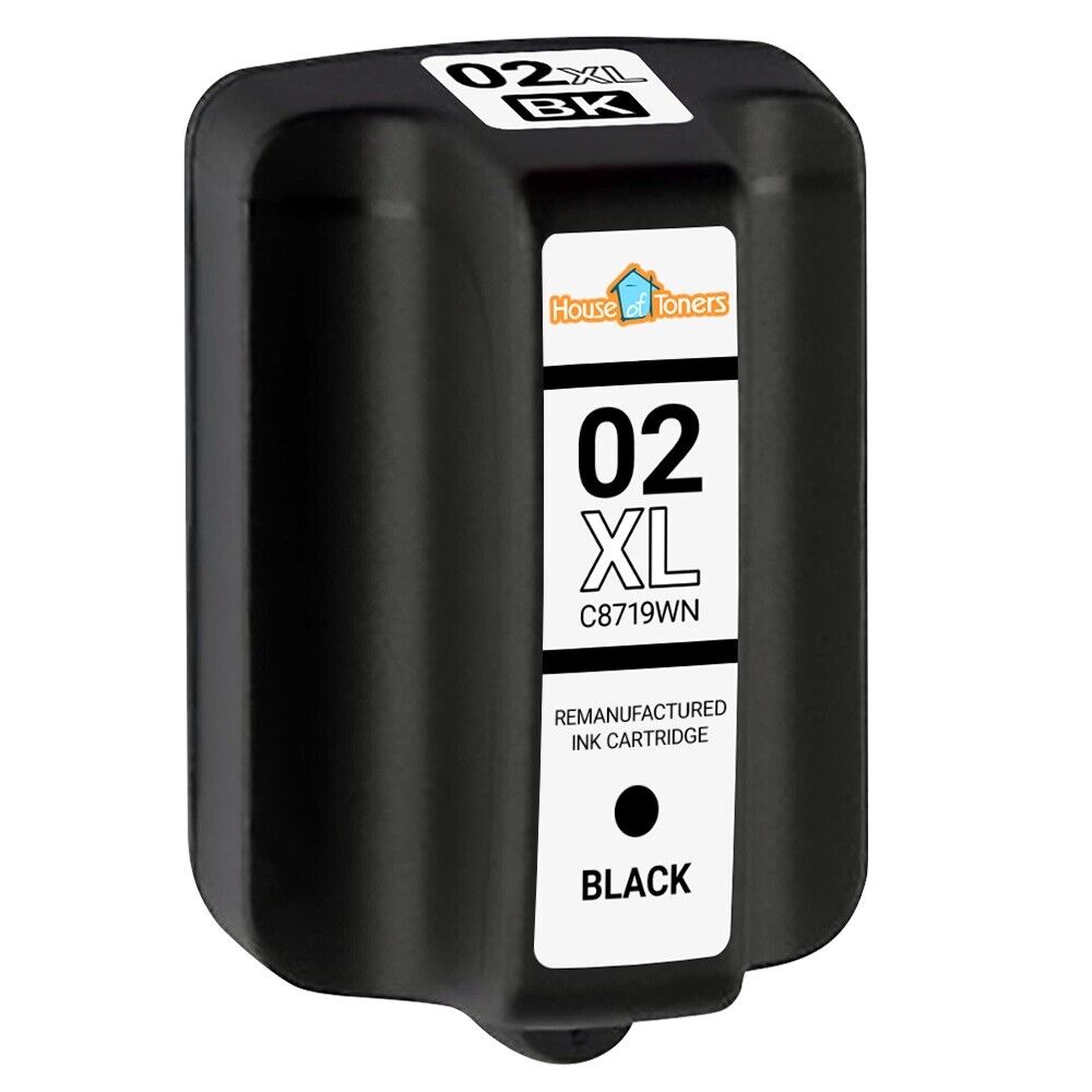 For HP 02XL Ink Cartridges High Yield for HP Photosmart Printers Series