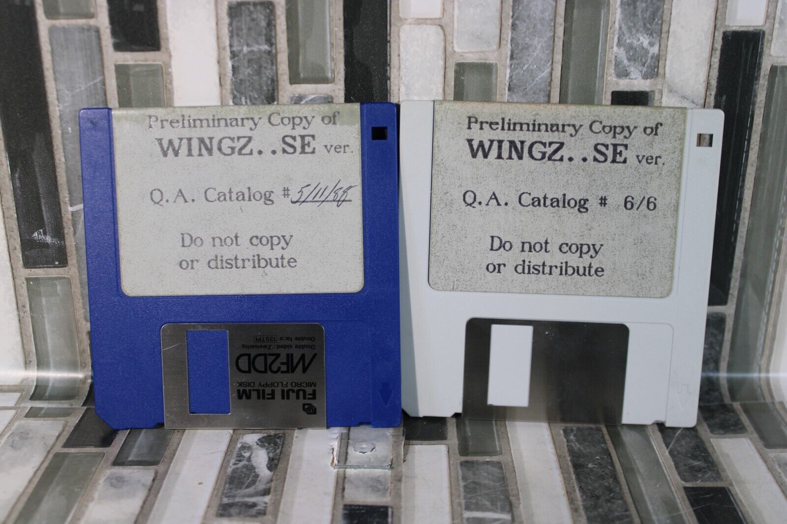 Two Vintage Preliminary Copies of Wingz SE Floppy Disks