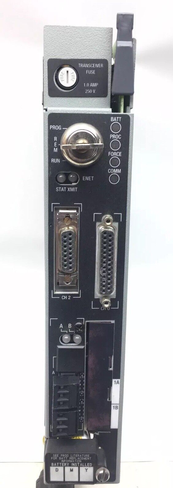 ALLEN-BRADLEY 1785-L80E/E 1785L80E PLC CPU Series E REV F01 F/W B.1 Ethernet