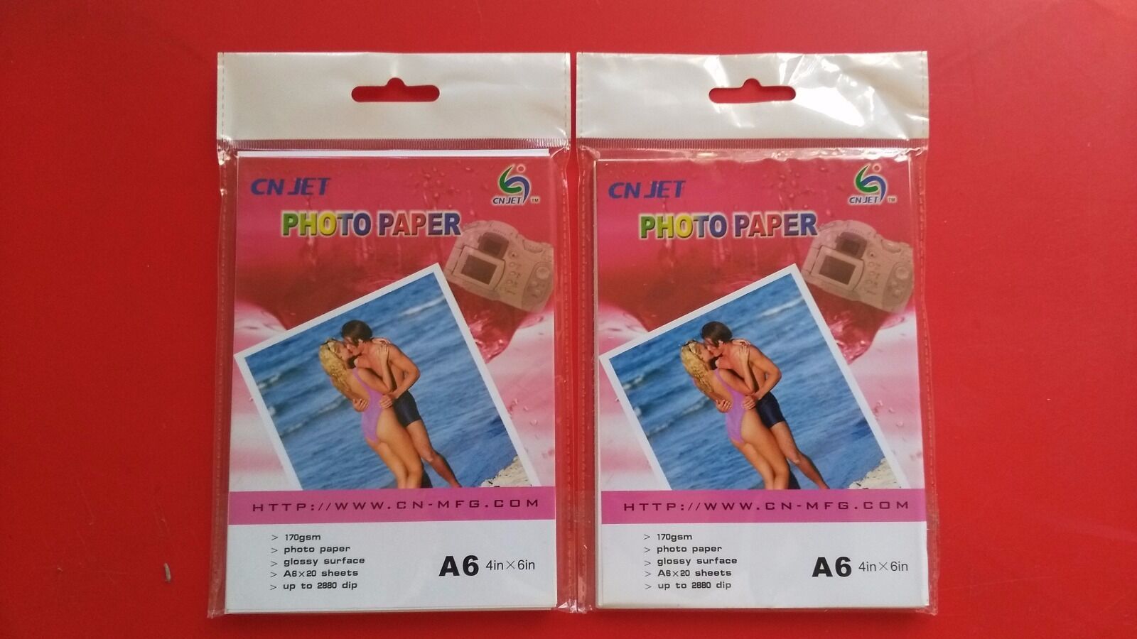 40 pcs A6  CN-JET (4 in x 6 in) Glossy inkjet photo paper for HP Canon Epson
