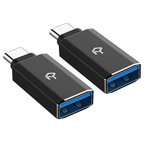 Rankie 2-Pack USB C Adapter Hi-Speed USB Type C to USB-A 3.0, Black