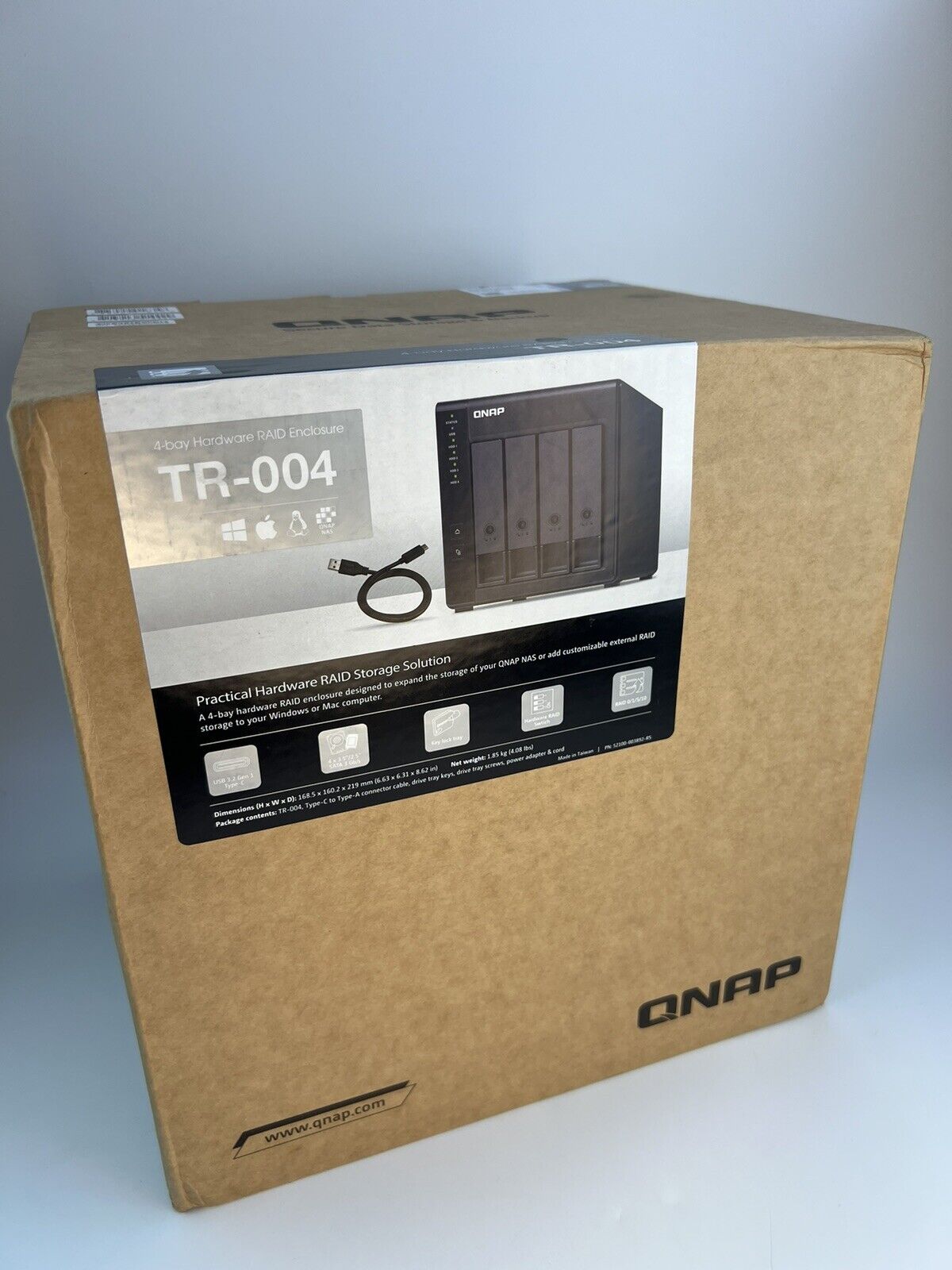 QNAP TR-004-US 4-Bay USB 3.0 Type-C (5Gbps) Hardware RAID Expansion Enclosure /