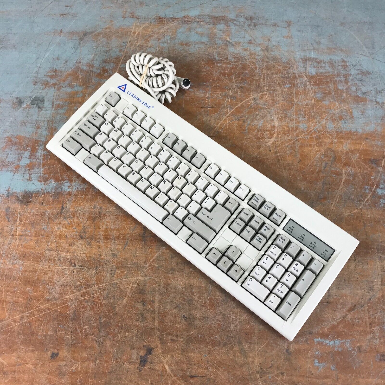 Vintage Leading Edge KB-5191 Mechanical Clicky-Key AT Computer Keyboard