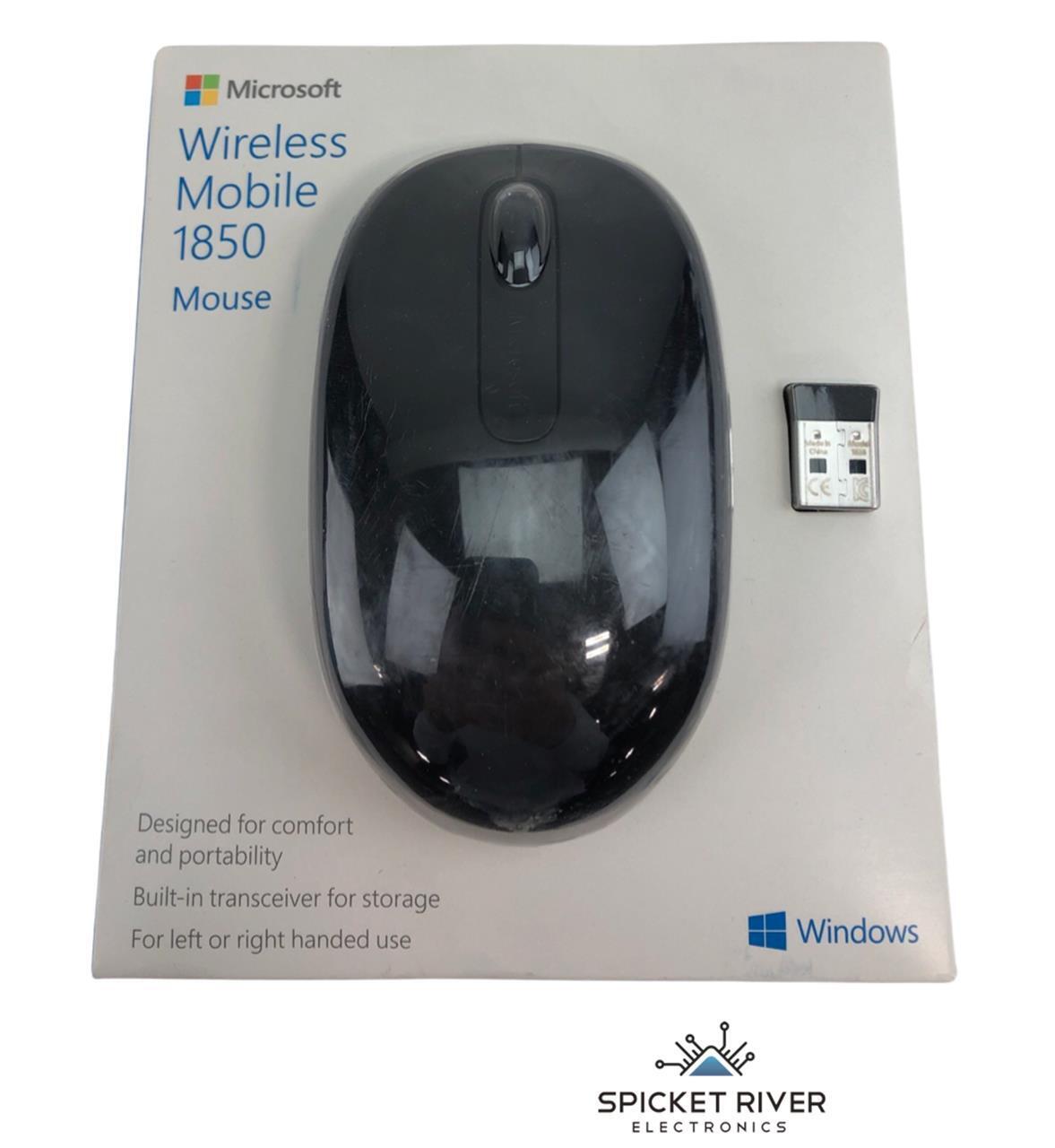 NEW - Open Box - Microsoft 1850 Wireless Mobile Mouse - Black