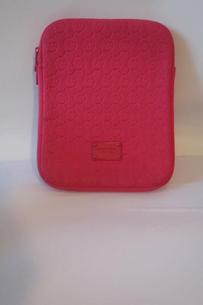 Womens Michael Kors Hot Pink Padded IPAD/Tablet Carrying Case *