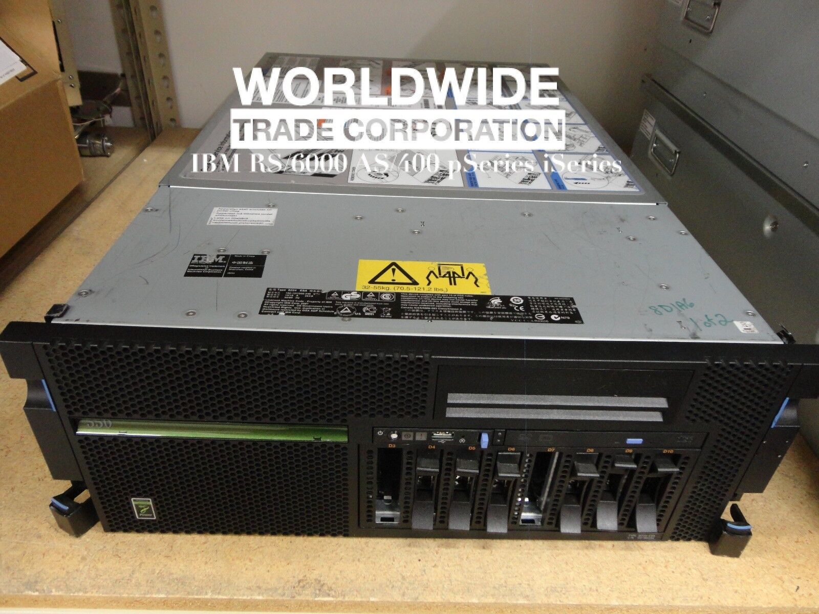 IBM 8204-E8A P550 8-Core P6 4.2GHz 32GB Mem 2x146GB HDD (AIX) PowerVM Enterprise