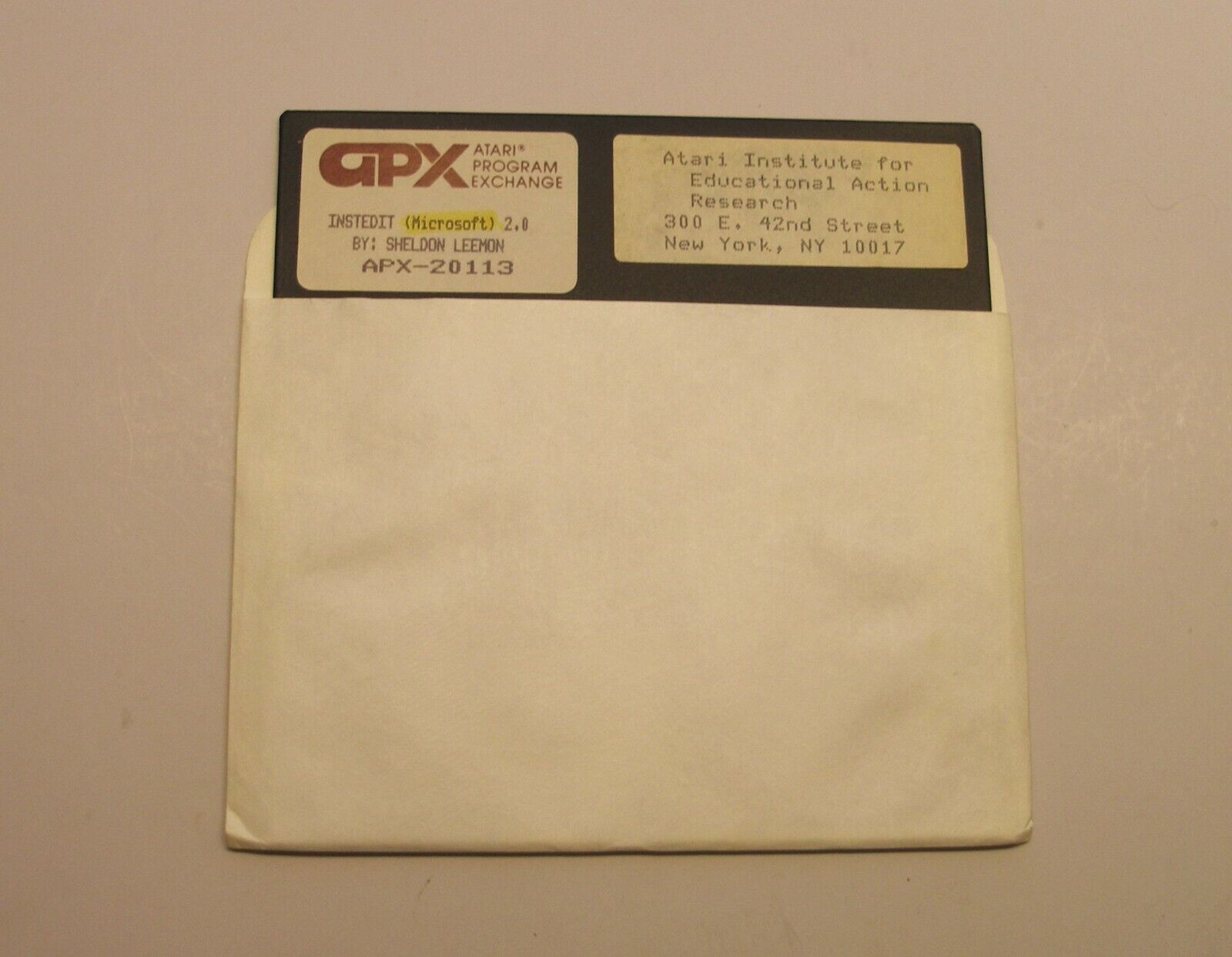 VERY RARE (9) Original Disk of INSTEDIT (MS BASIC) by APX for Atari 400/800