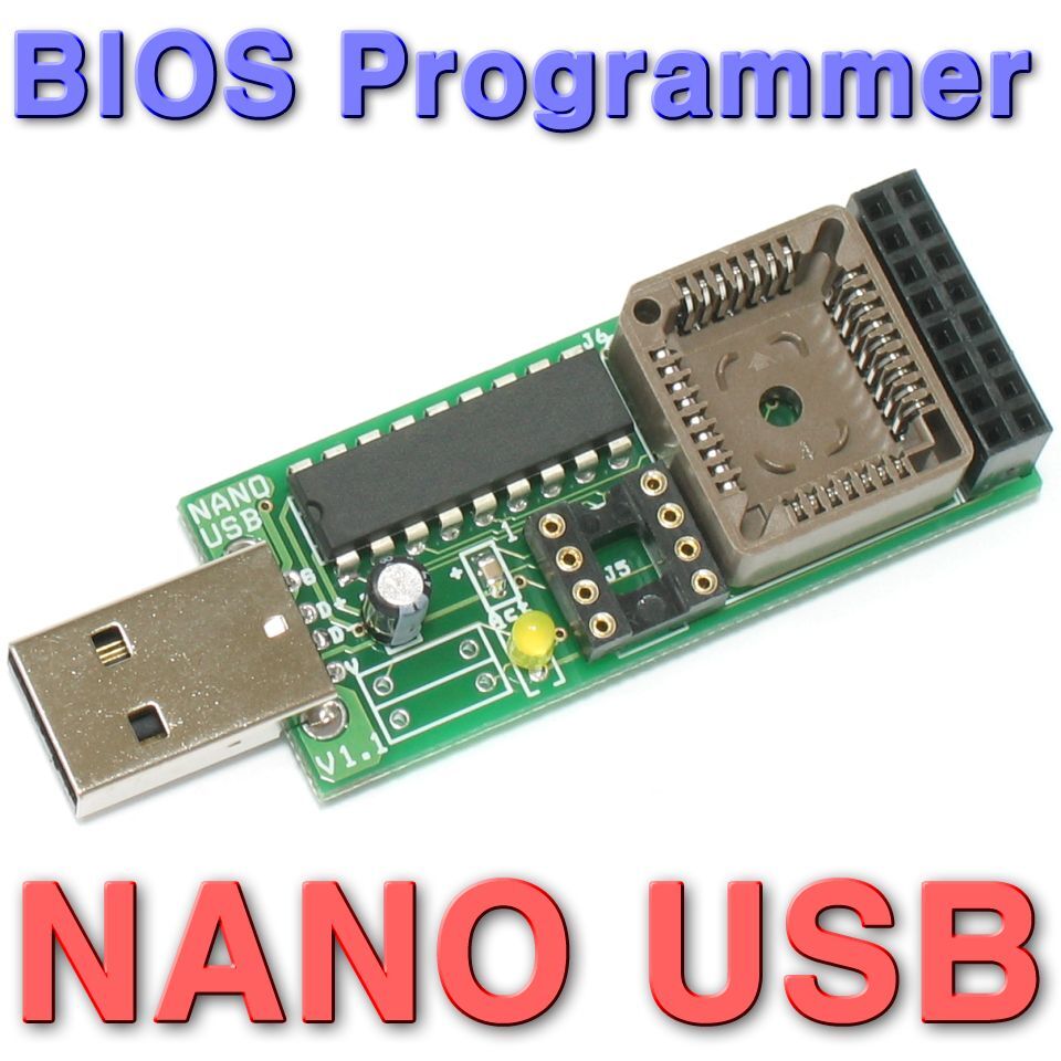 NANO BIOS Programmer / SPI I2C FWH LPC 25Q 24C 49LF 82802AB