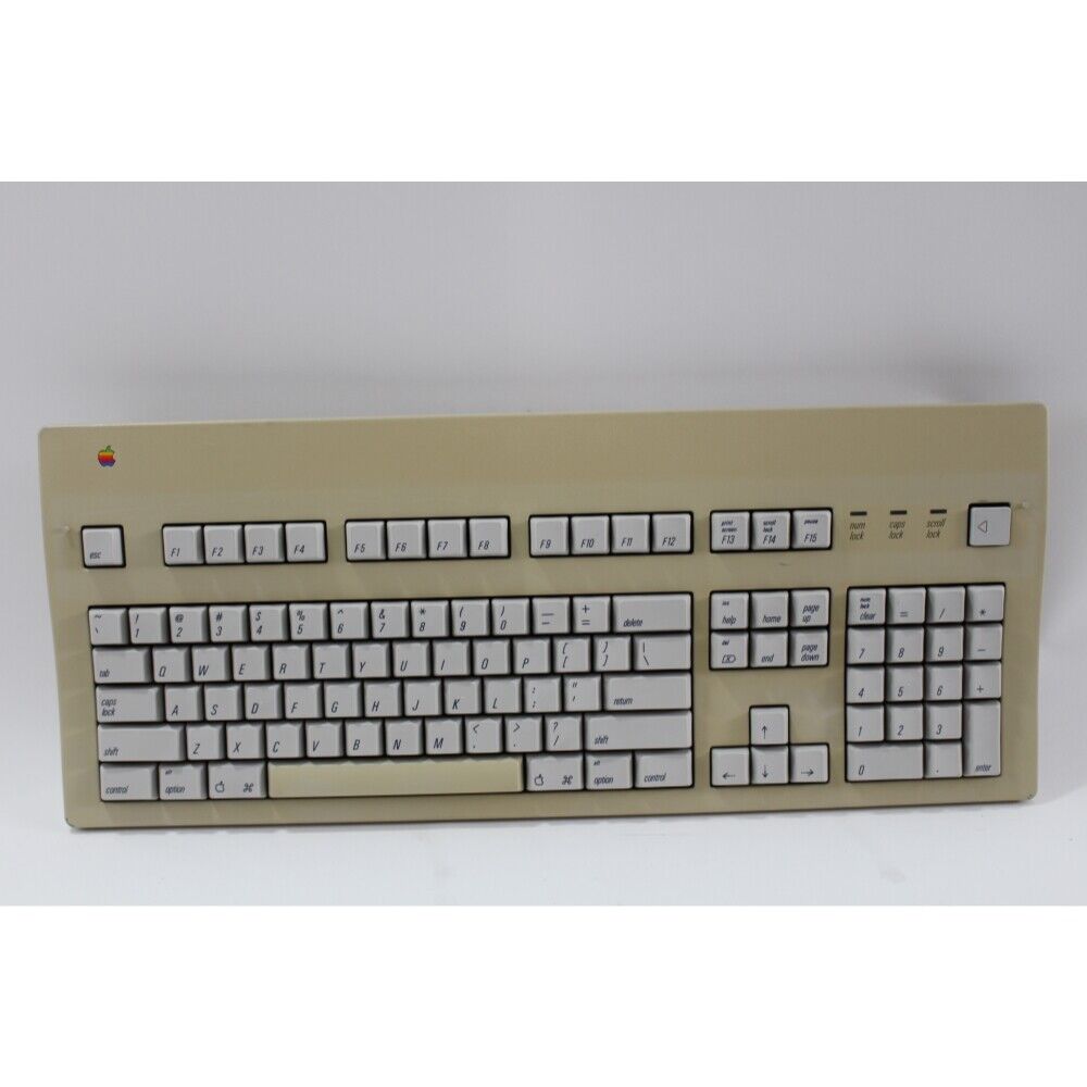 Vintage Apple Mechanical Extended Keyboard II Model M3501 - Fully Tested