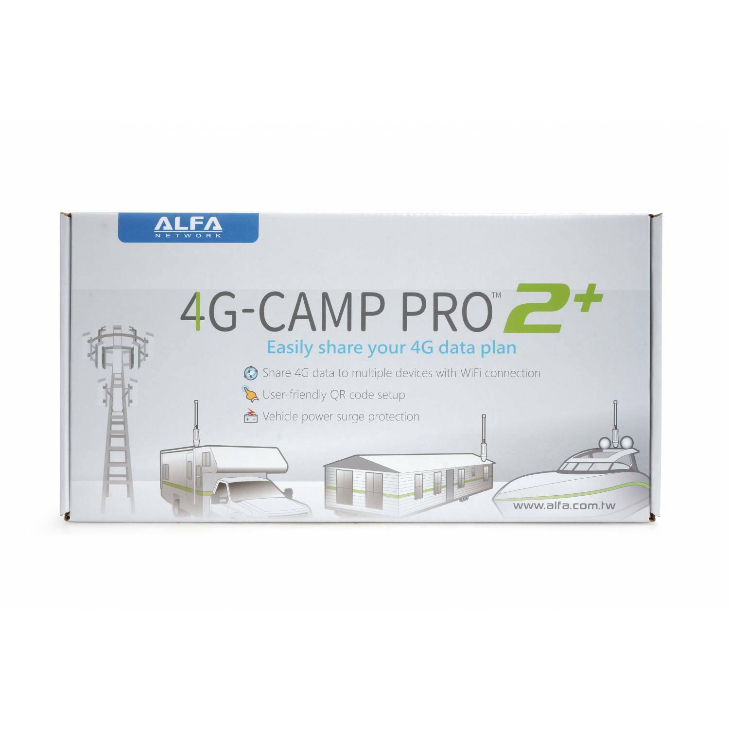 ALFA 4G Camp-Pro2+ Global Range Extender Kit for Boats, Yachts, Caravans RVs & C