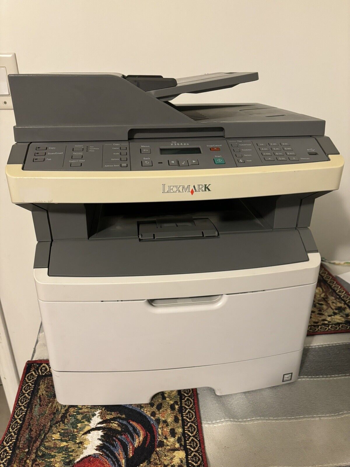 Lexmark X364DN Laser Printer - Low Page Count- Great Working Condition + TONER