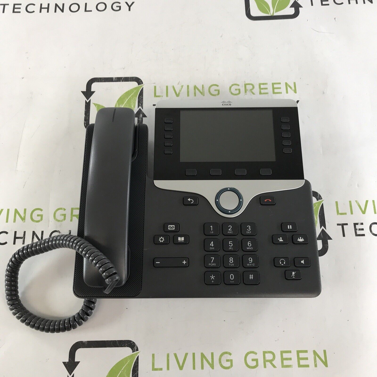 Cisco CP-8851-K9 IP Phone base and handset only. *USED*