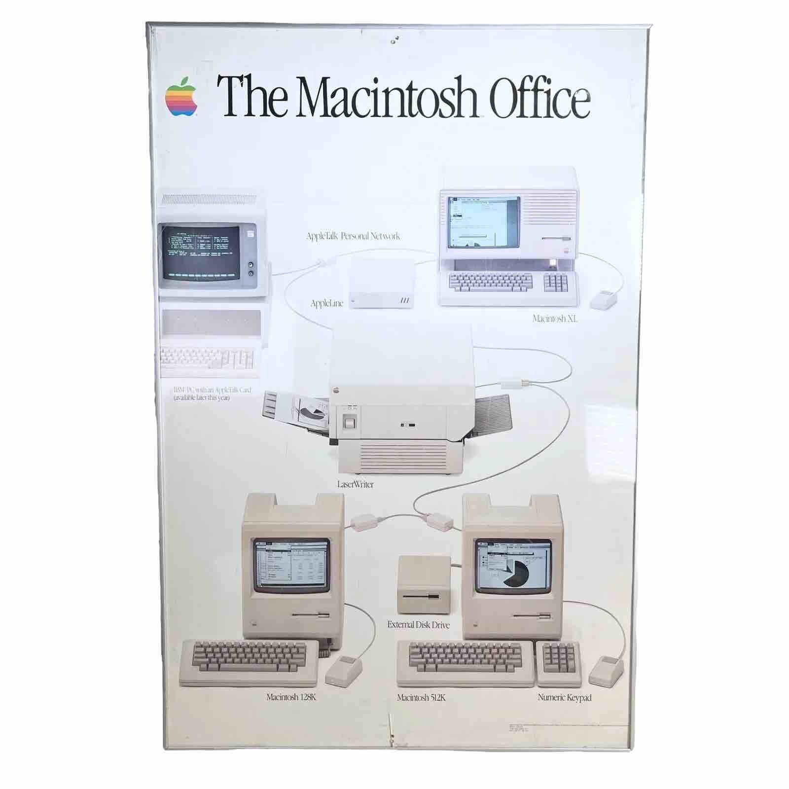 Original Apple Computer The Macintosh Office Store Poster Framed Rare