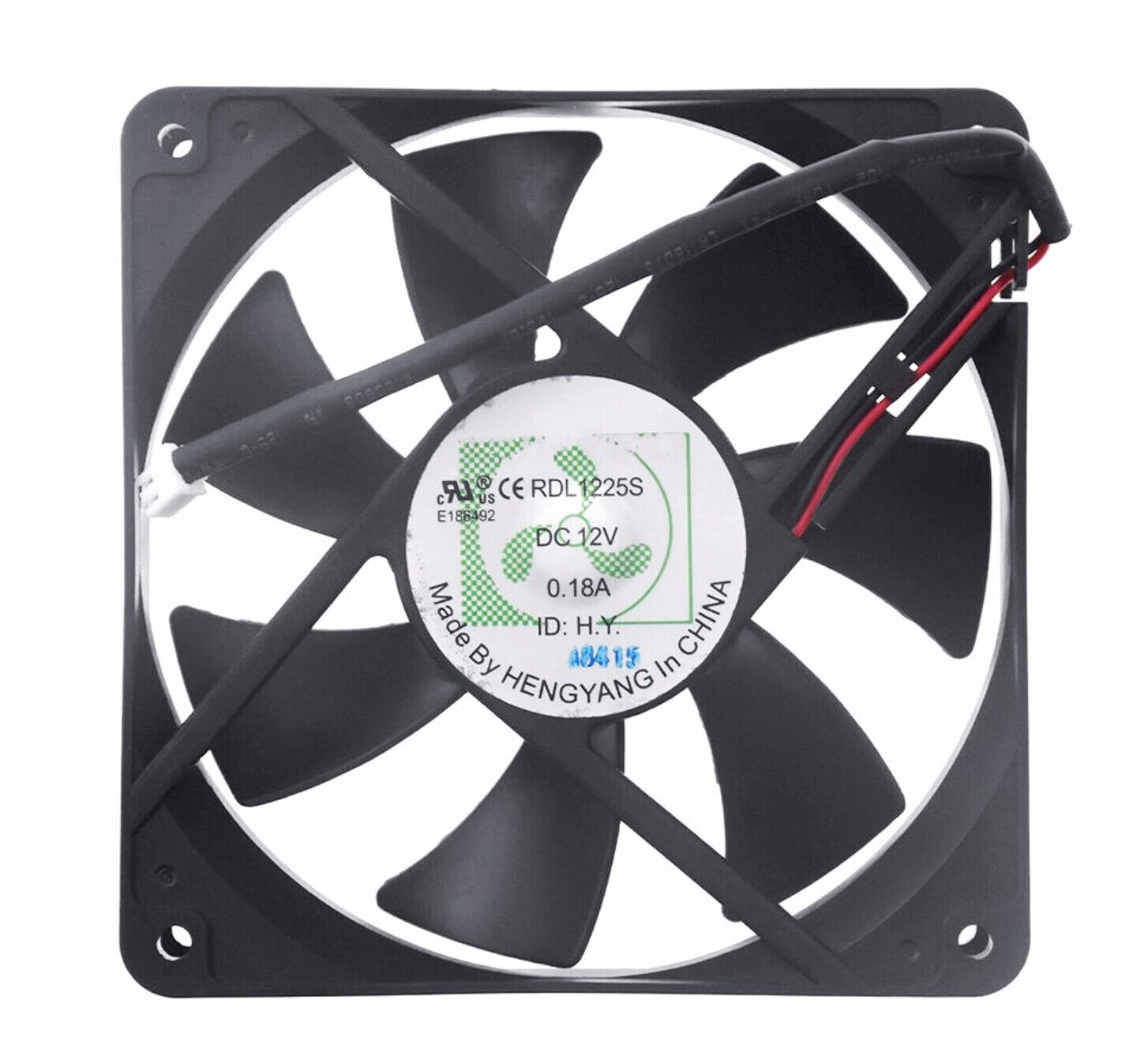 For RUILIAN SCIENCE RDL1225S 12025 12V 0.18A Cooling fan 2pin 120*120*25mm