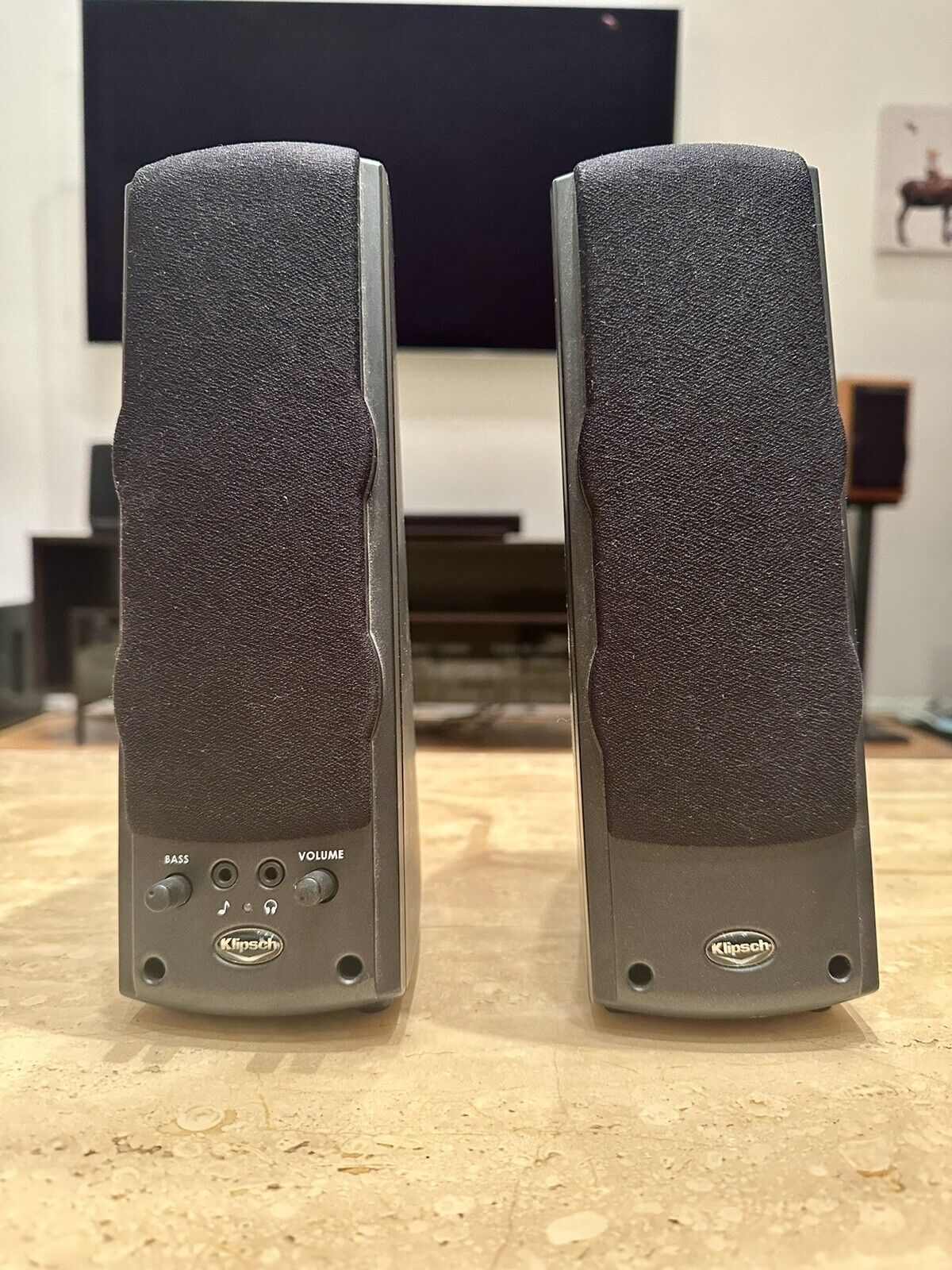 A Pair of Klipsch Desktop Speakers