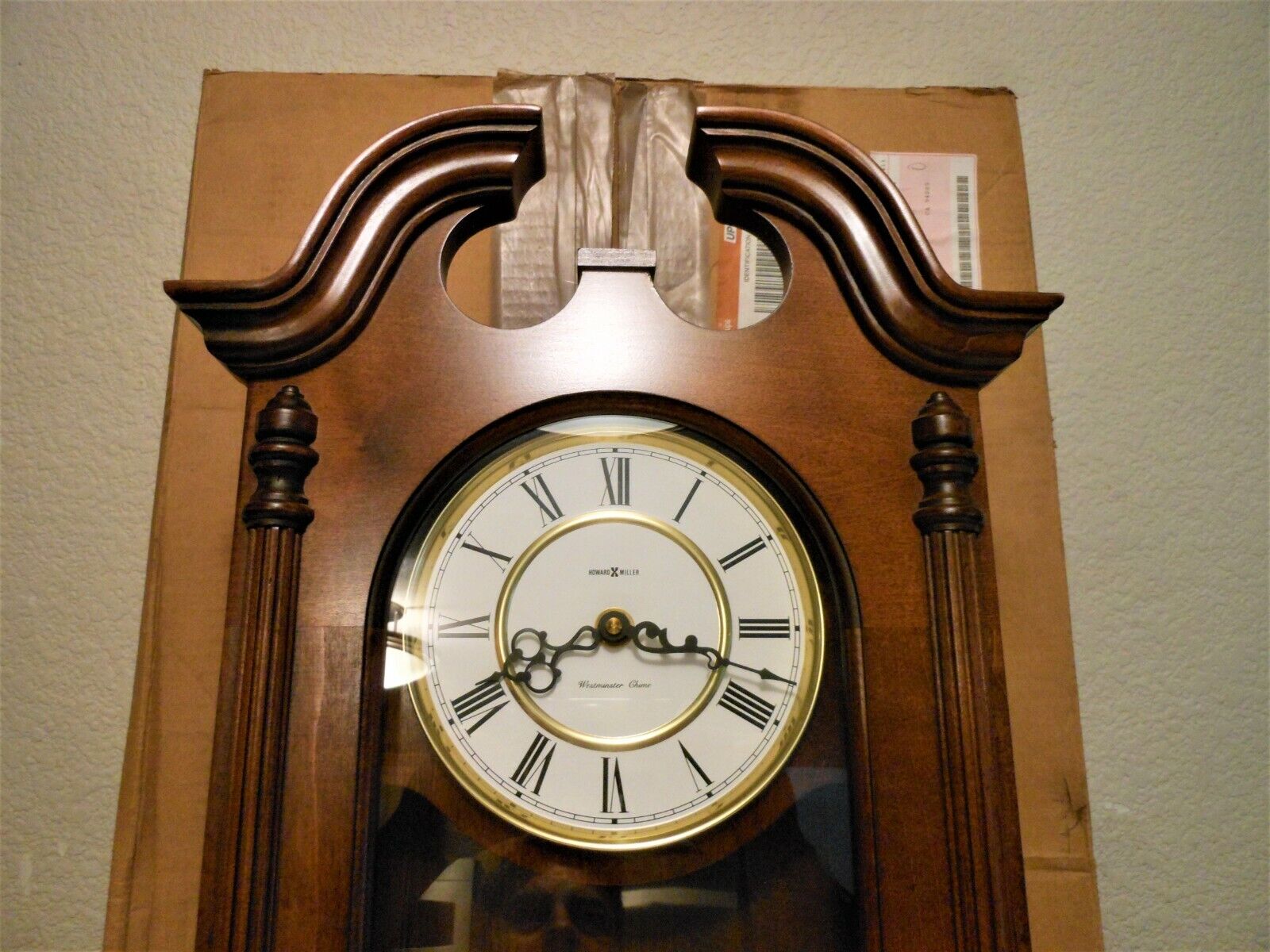 RARE UNISYS 25 Year Anniversary Gift NIB Howard Miller Danwood Wood Clock