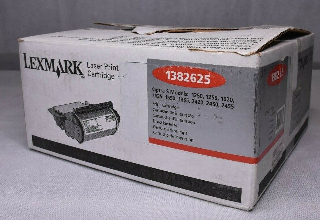 Genuine Lexmark 1382625 Print Cartridge Black S1250 S1250N S1255 S1620