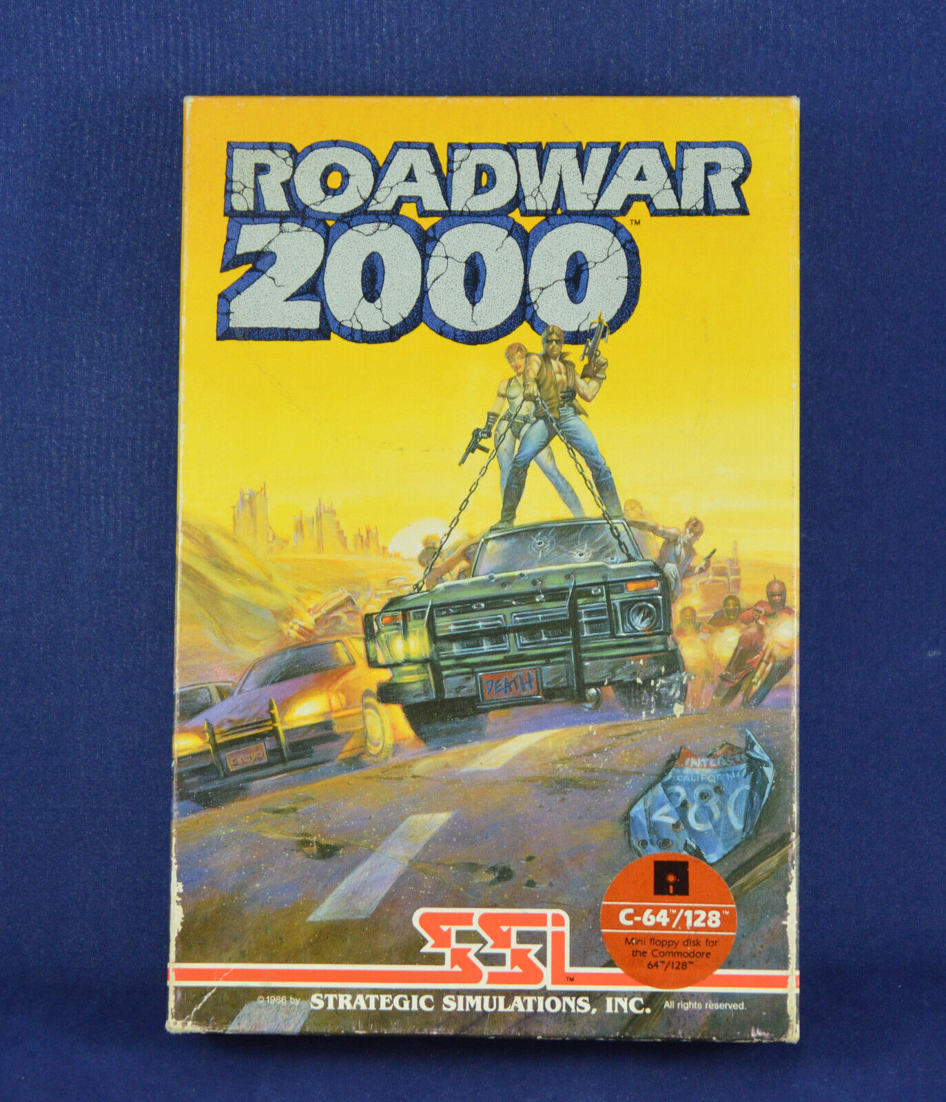 Vintage Game Roadwar 2000 Commodore 64/128 C64 + Box 1986