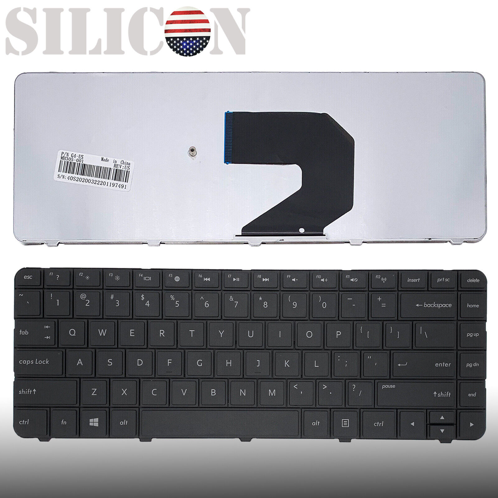 NEW Fit For HP Compaq Presario CQ57 CQ58 HP 2000 1000 G6-1000 Laptop Keyboard US