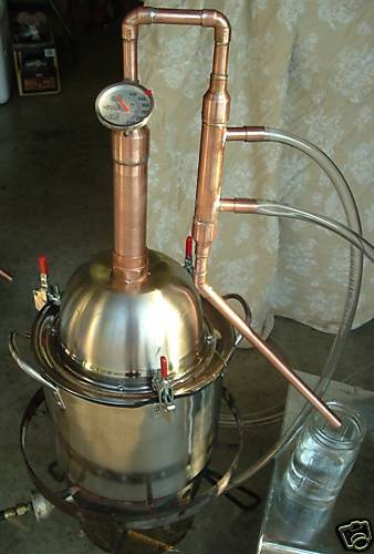Copper Alcohol Moonshine Ethanol Still E-85 Reflux 3 Prepper Survival  Distiller